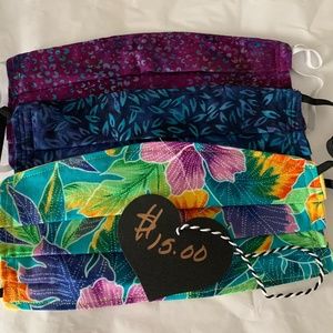 Hand Made Batik Fabric Face Masks (3)